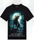 FesFas Wolf-print T-shirt | Black