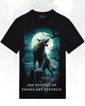 FesFas Wolf-print T-shirt | Black