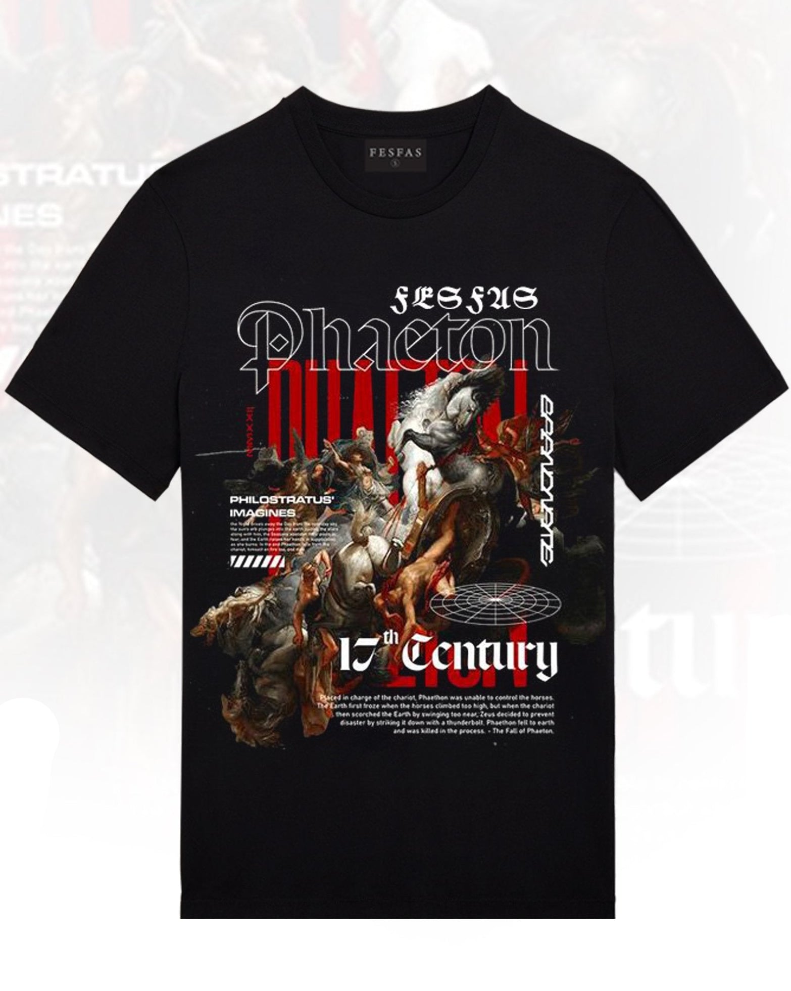 FesFas Battle-print T-shirt | Black