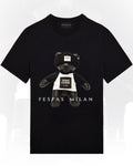 FesFas Bear-print T-shirt | Black