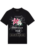 FesFas Floral-print T-shirt | Black