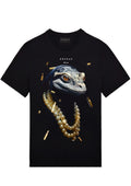 FesFas Lizard-print T-shirt | Black