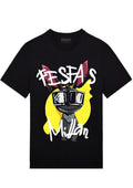 FesFas Cartoon-print T-shirt | Black