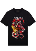 FesFas Snake-print T-shirt | Black