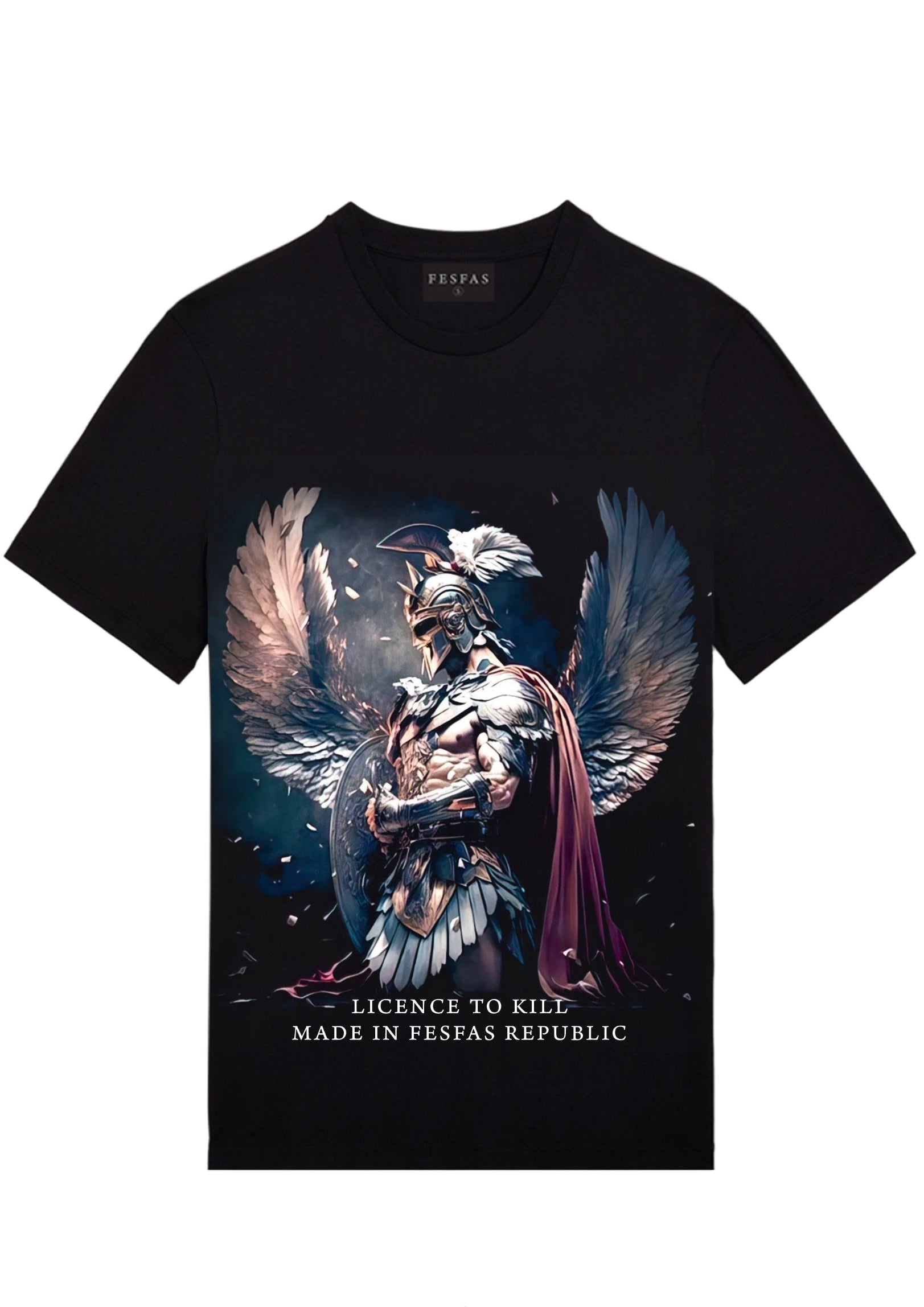 FesFas Warrior-print T-shirt | Black