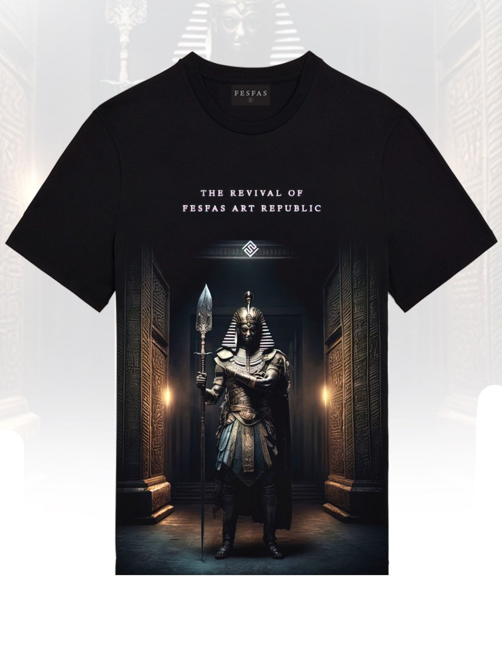 FesFas Warrior-print T-shirt | Black