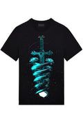 FesFas sword-print T-shirt | Black