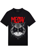 FesFas meow-print T-shirt | Black
