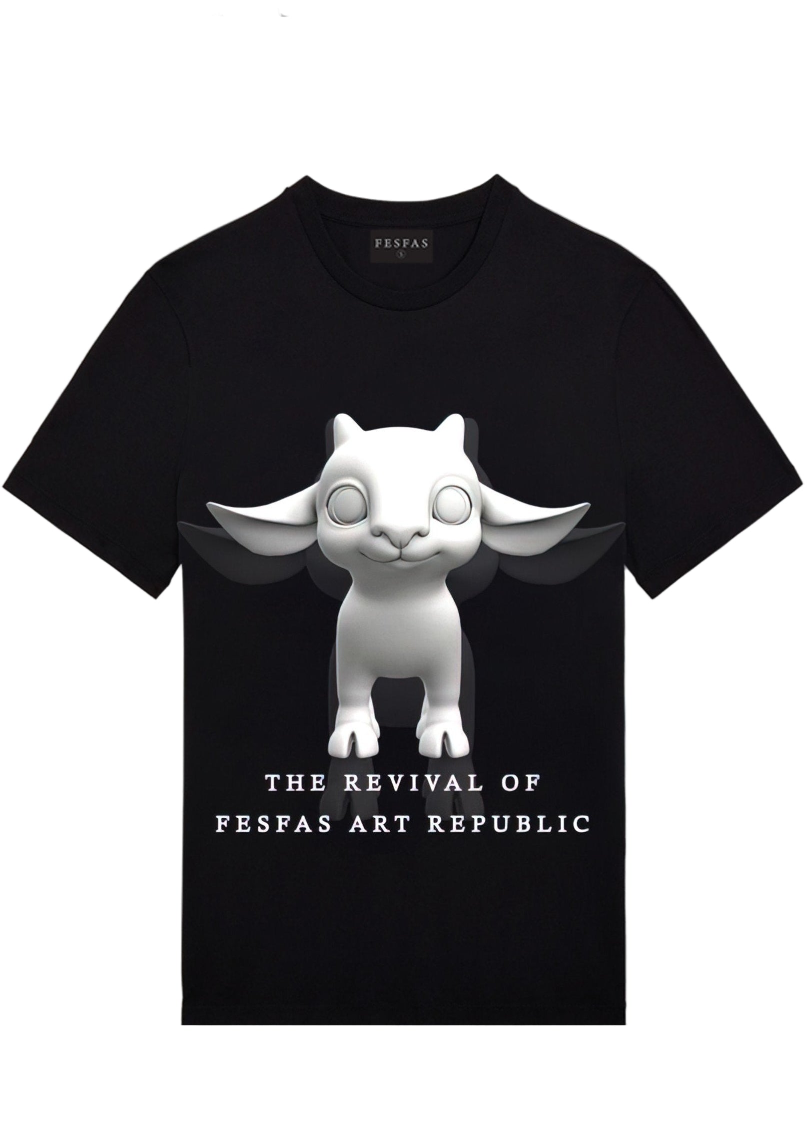 FesFas dog-print T-shirt | Black