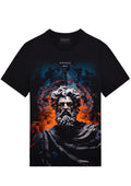 FesFas poseidon-print T-shirt | Black