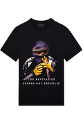 FesFas gangster-print T-shirt | Black