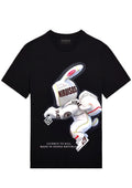 FesFas astronaut-print T-shirt | Black