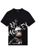 FesFas monkey-print T-shirt | Black