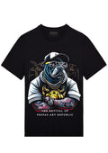 FesFas bulldog-print T-shirt | Black