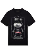 FesFas cat-print T-shirt | Black