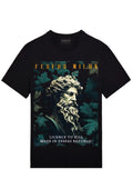 FesFas poseidon-print T-shirt | Black