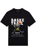 FesFas basketball-print T-shirt | Black