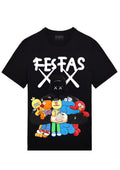 FesFas toys-print T-shirt | Black
