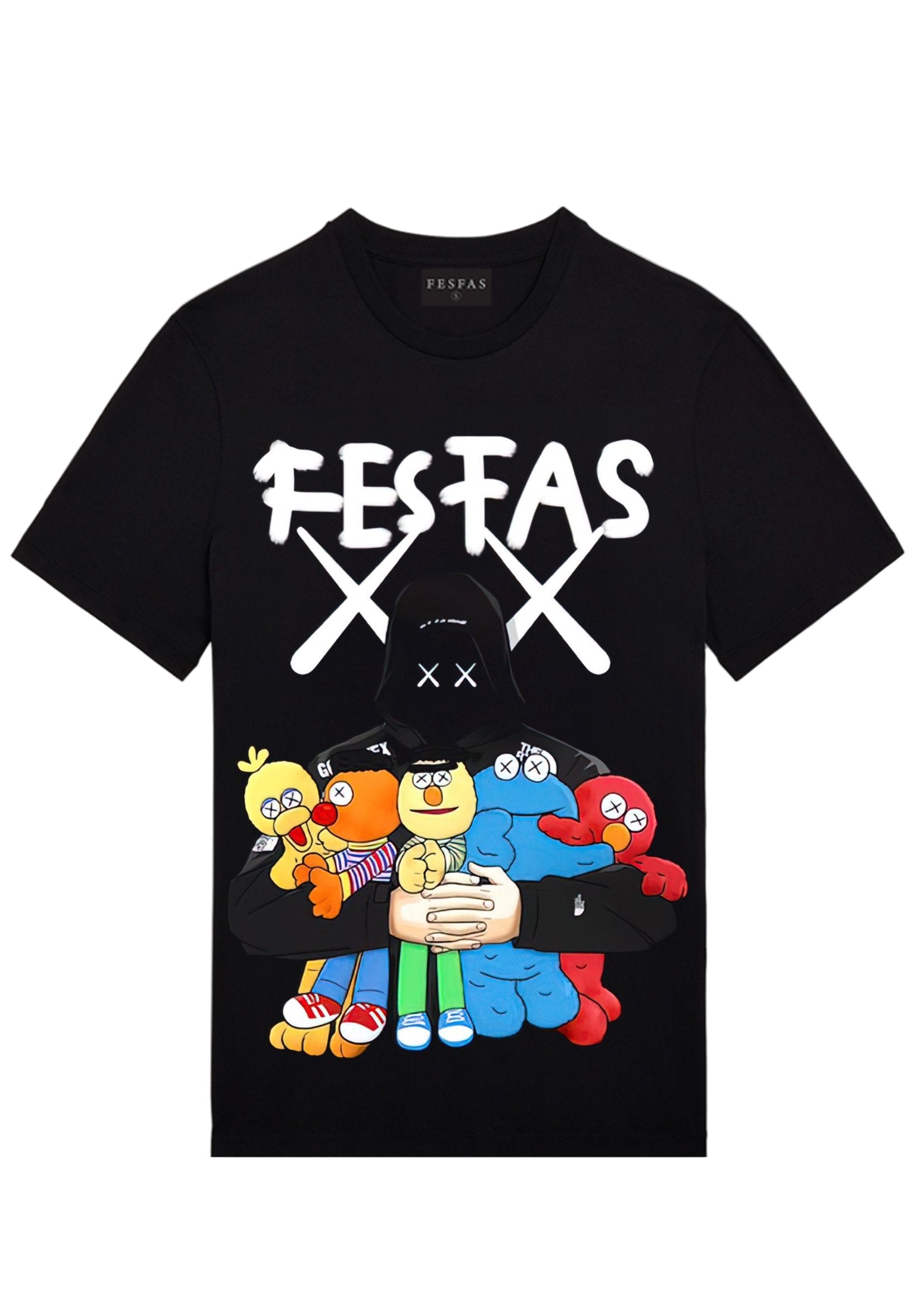 FesFas toys-print T-shirt | Black