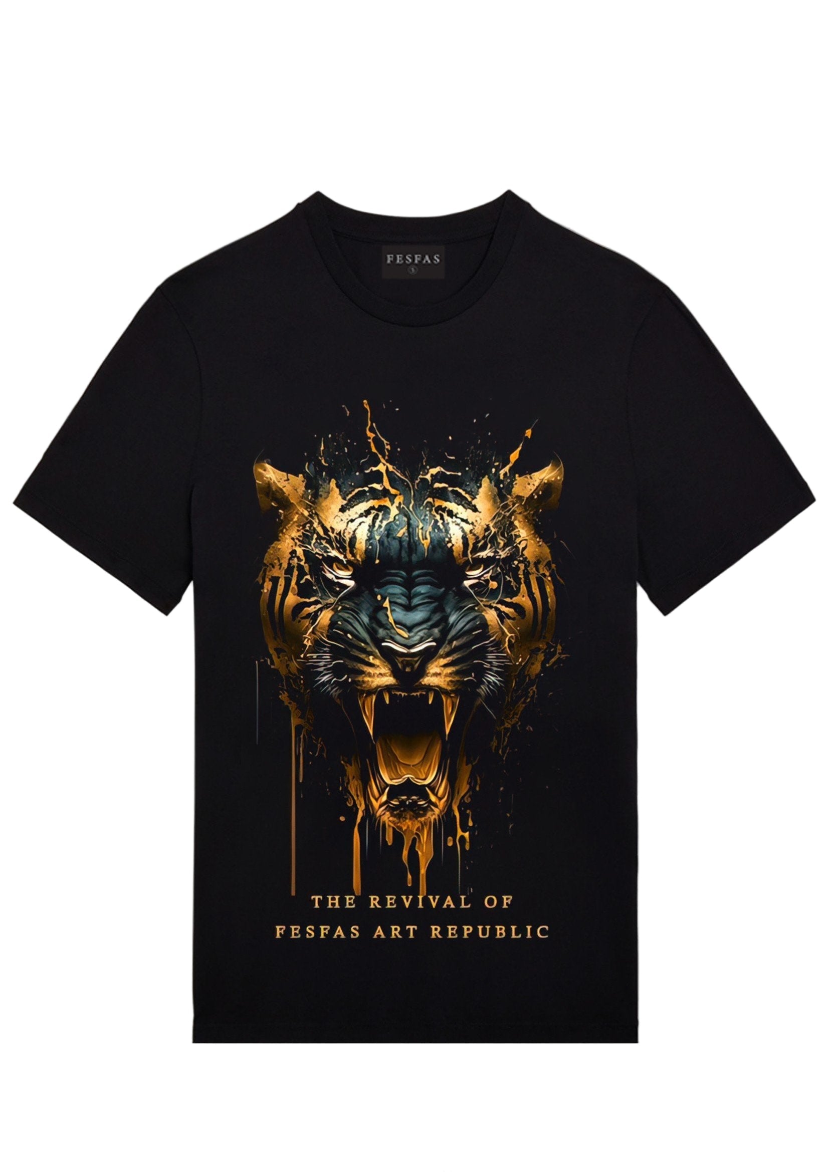 FesFas panther-print T-shirt | Black | Men