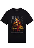 FesFas king-print T-shirt | Black