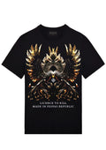 FesFas eagle-print T-shirt | Black