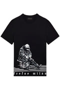 FesFas painting-print T-shirt | Black