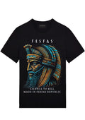 FesFas egypt-print T-shirt | Black