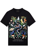 FesFas nature-print T-shirt | Black