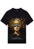 FesFas stars-print T-shirt | Black