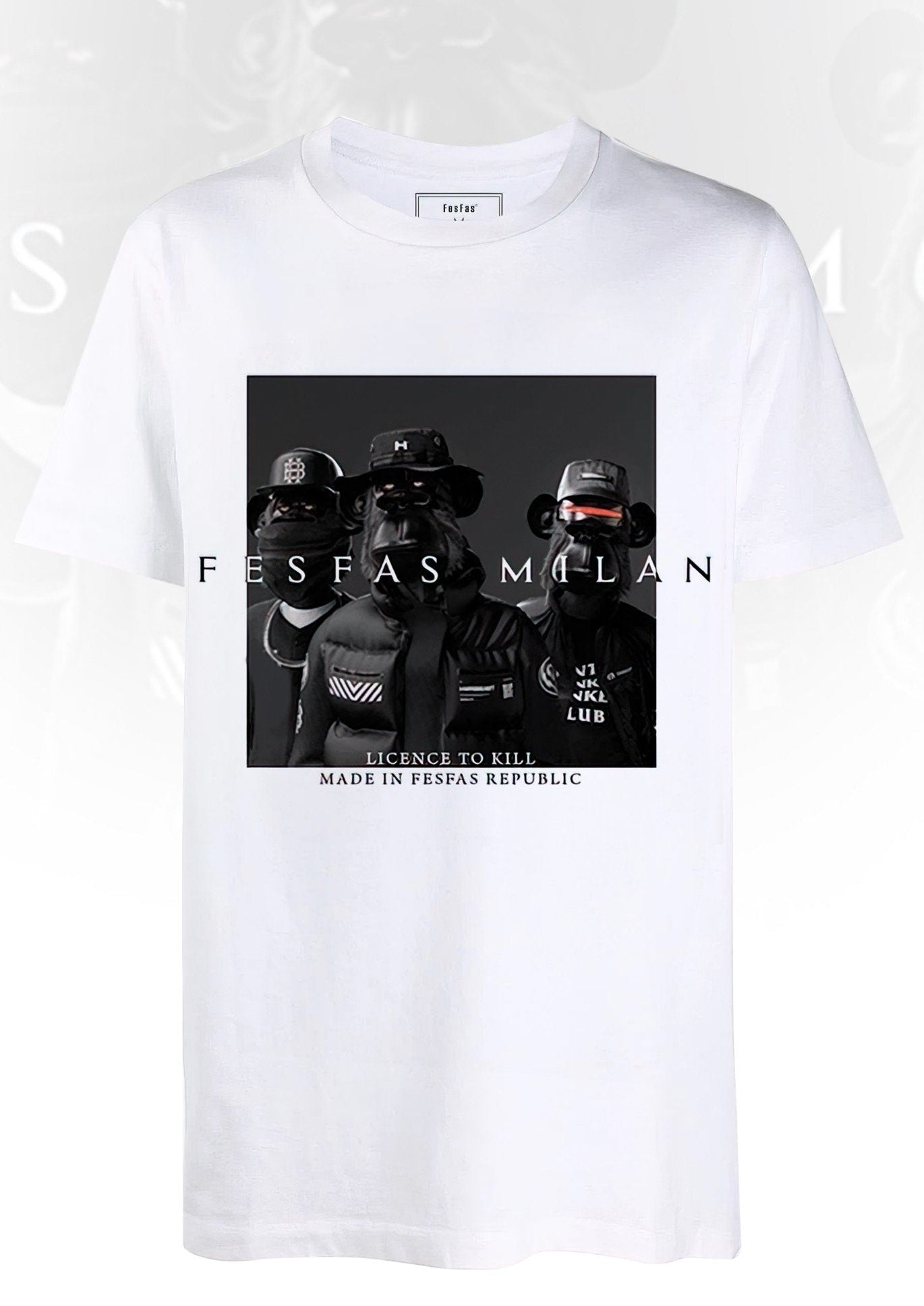 FesFas monkey-print T-shirt | White