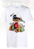 FesFas boy-print T-shirt | White