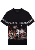 FesFas knights-print T-shirt | Black