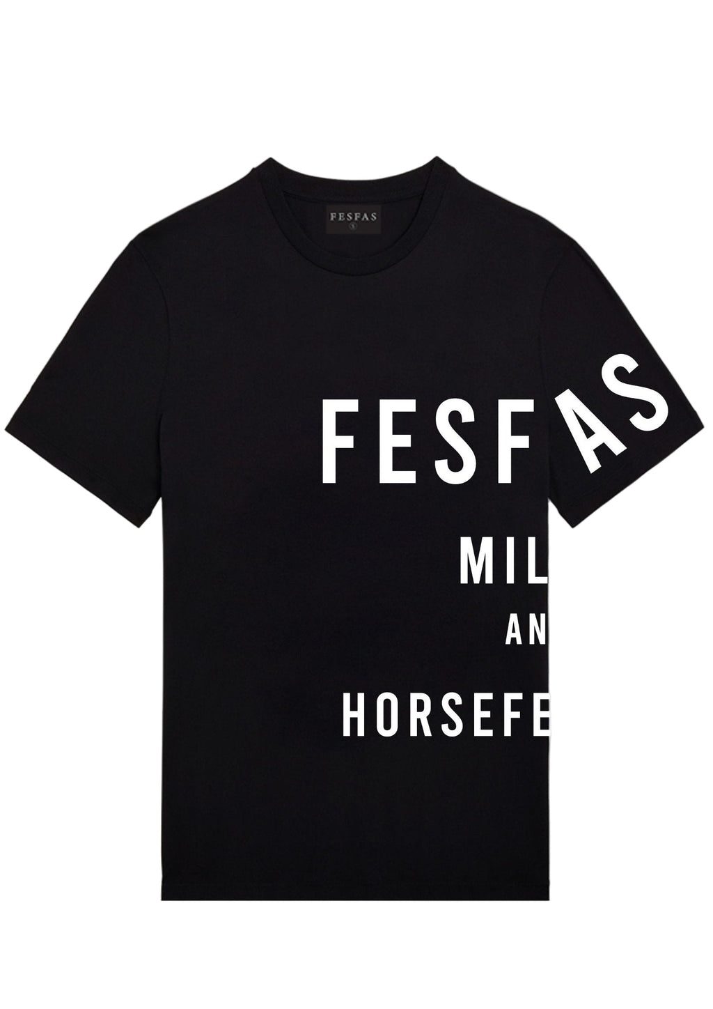 FesFas graphic-print T-shirt | Black