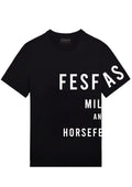 FesFas graphic-print T-shirt | Black