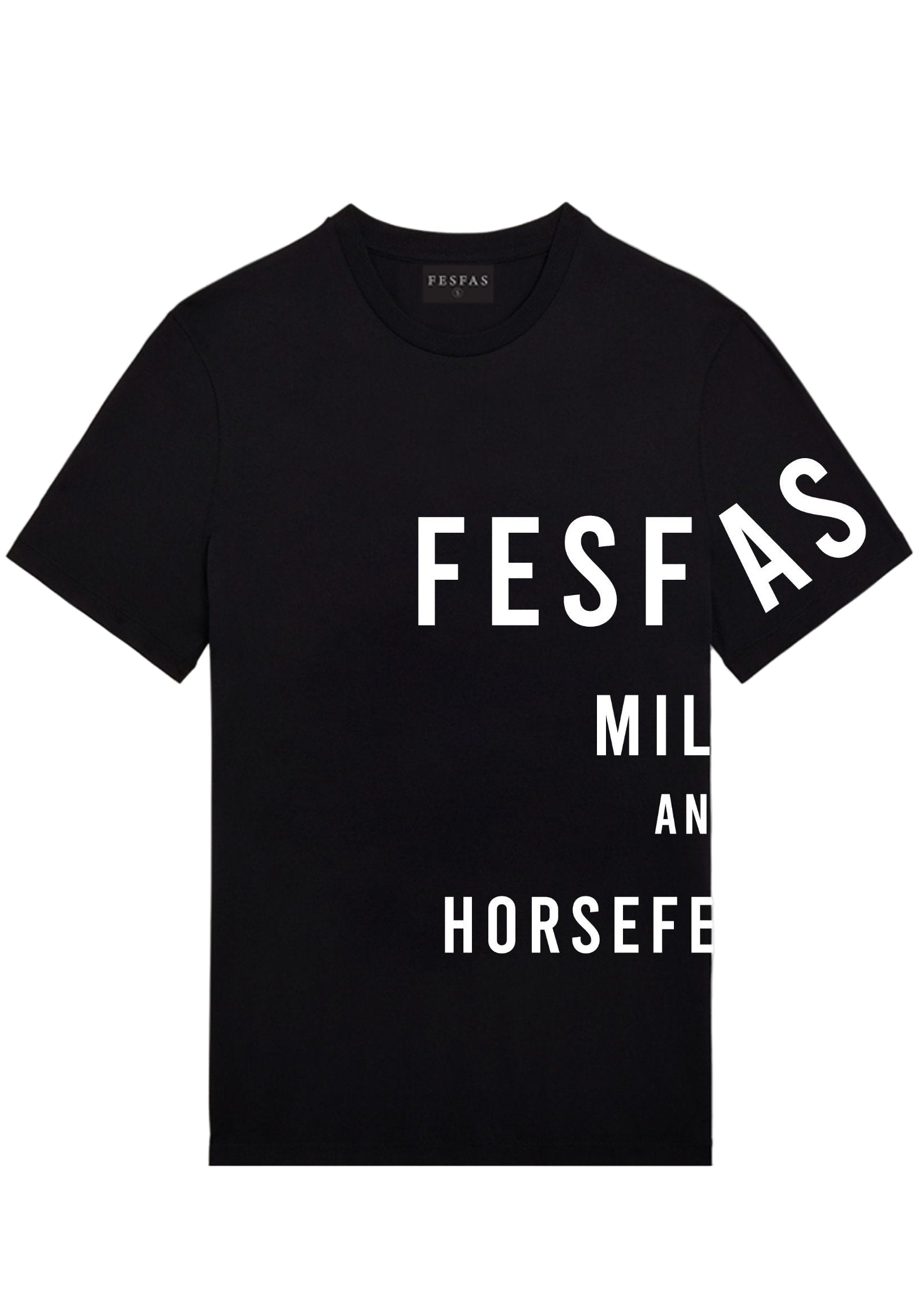 FesFas graphic-print T-shirt | Black