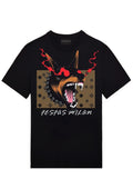 FesFas dog-print T-shirt | Black
