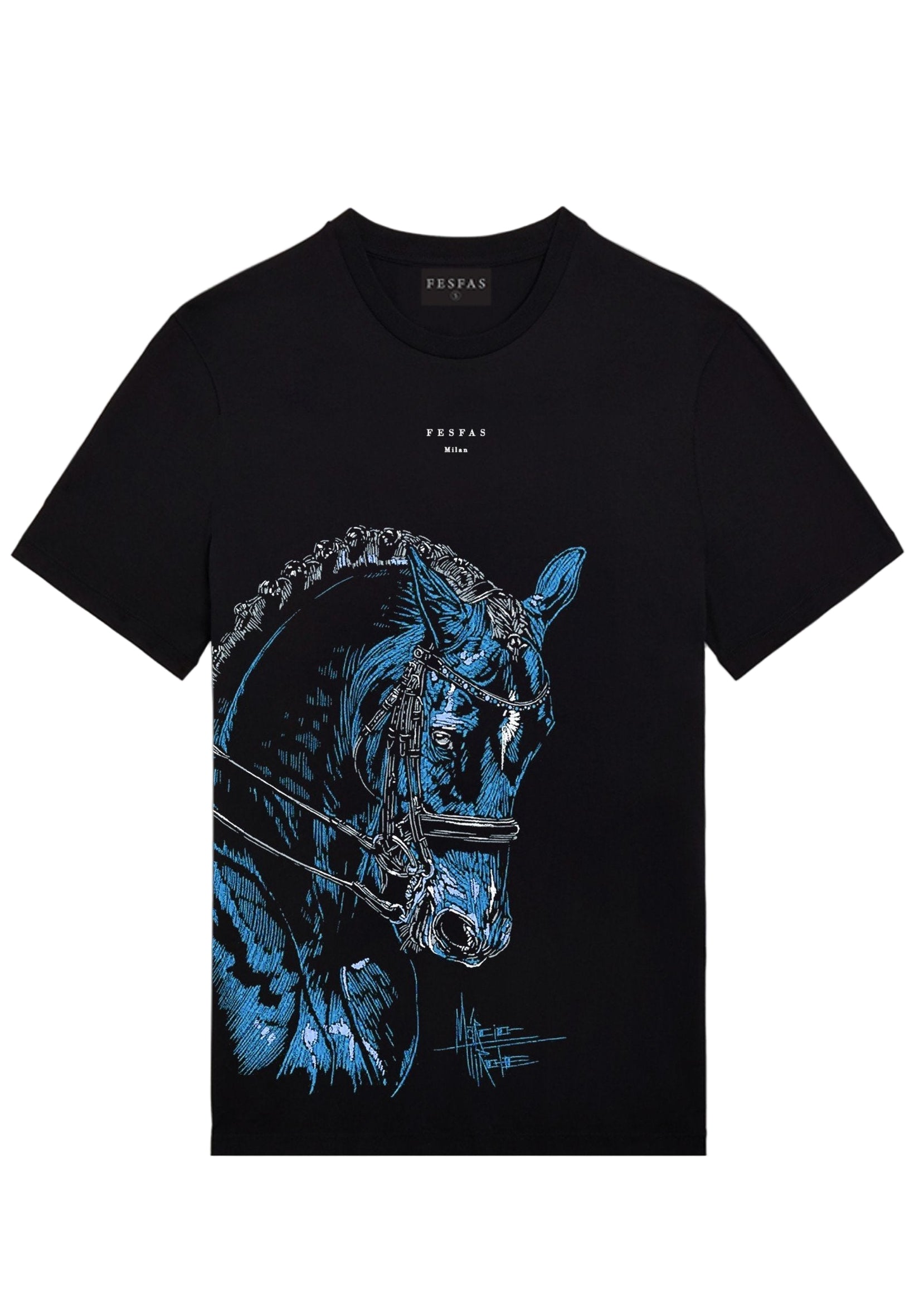 FesFas horse-print T-shirt | Black | Men