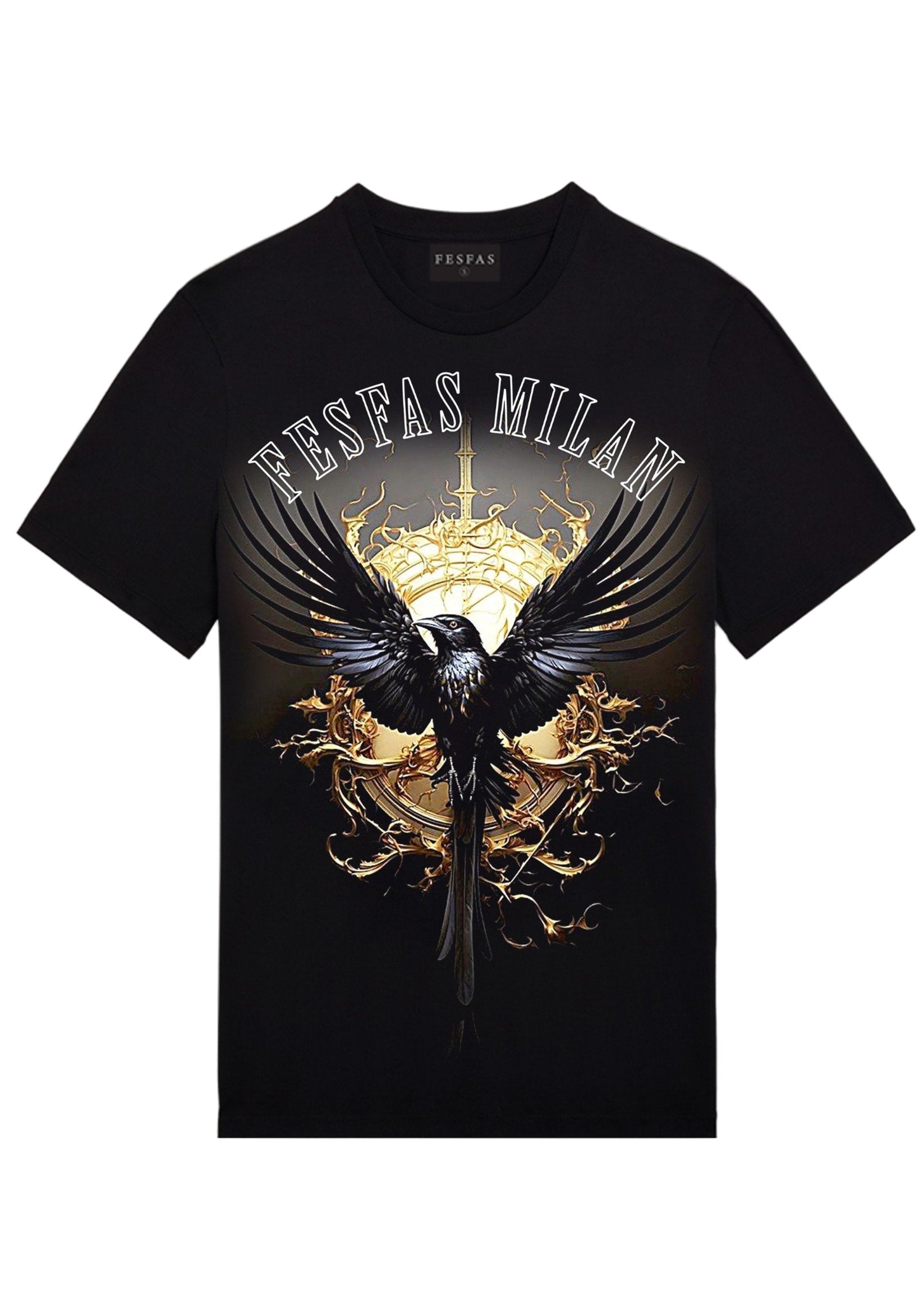 FesFas Eagle-print T-shirt | Black