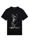 FesFas Doberman-print T-shirt | Black