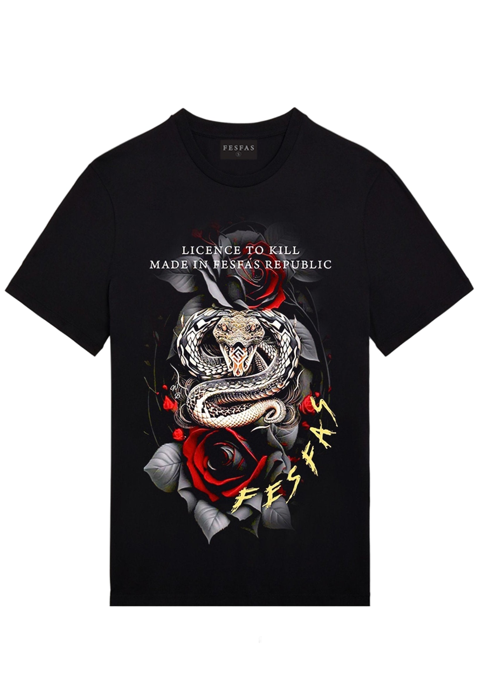 FesFas snake-print T-shirt | Black | Men