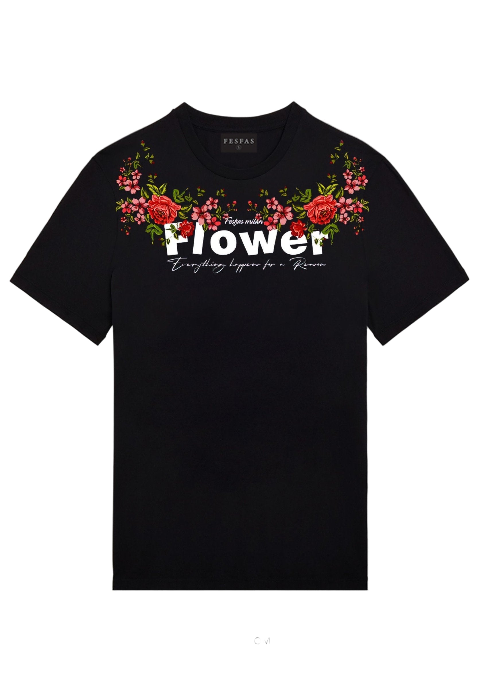 FesFas Floral-print T-shirt | Black | Men