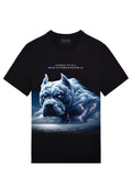 FesFas Bulldog-print T-shirt | Black