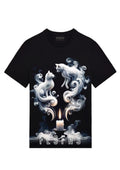 FesFas Cats-print T-shirt | Black