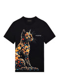 FesFas Cat-print T-shirt | Black