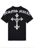 FesFas Cross-print T-shirt | Black | Men