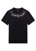 FesFas Cross-print T-shirt | Black