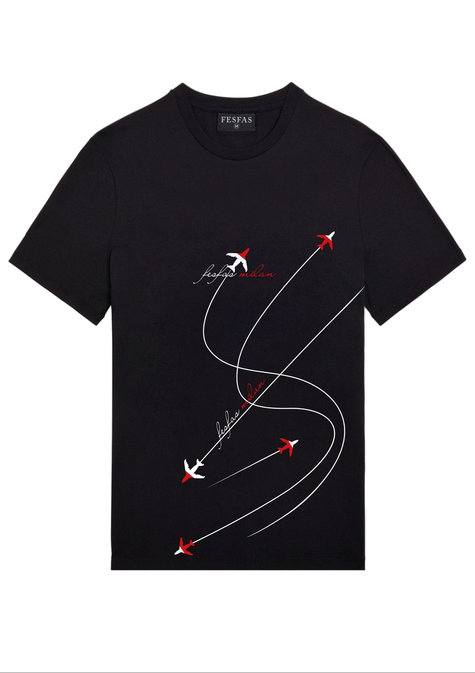 FesFas Airplane-print T-shirt | Black | Men