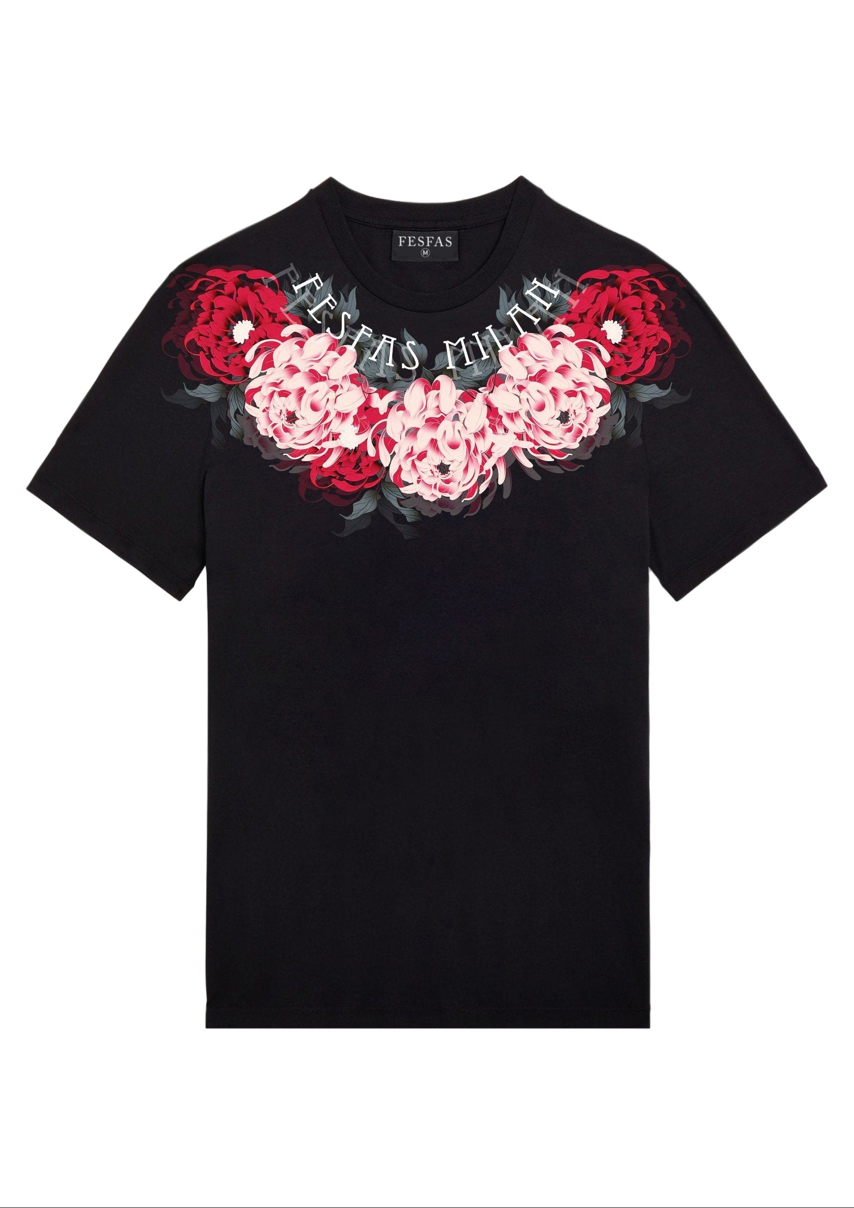 FesFas Floral-print T-shirt | Black