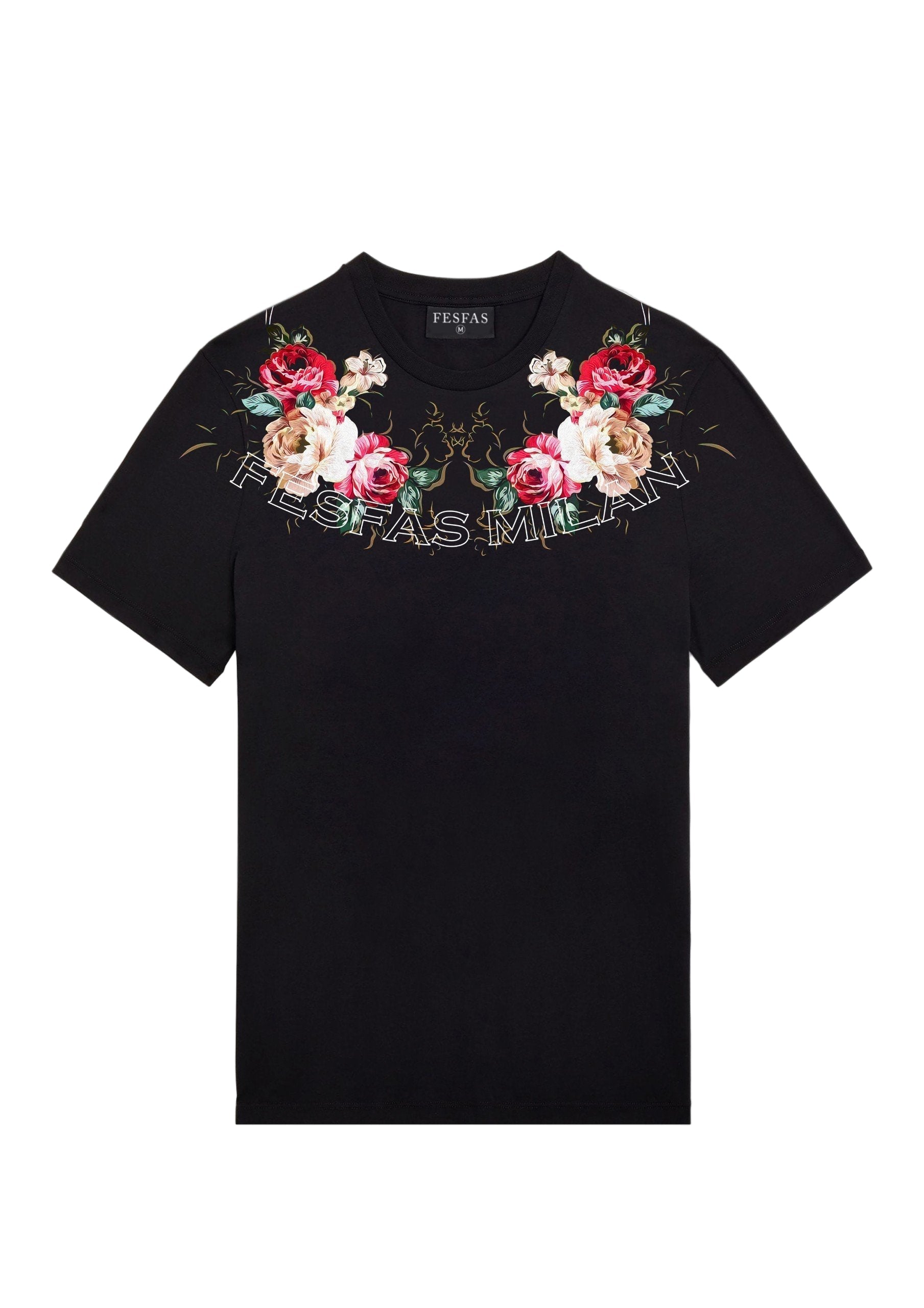 FesFas Floral-print T-shirt | Black